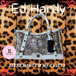 Ed Hardy Leopard Print Tote NWT